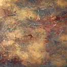 Vogelgesang in Sternennacht, 2020 / 80 × 60 × 4 cm / Öl und Pigmente / 850 €
